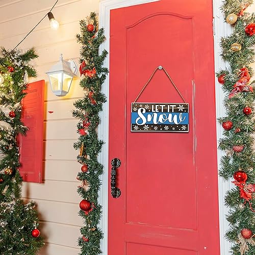 Let It Snow Winter Welcome Sign - Front Door Decor, Variation of THIS Listing