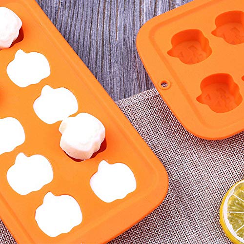 Halloween Silicone Candy Molds Set - Bat, Pumpkin, Witch Hat, Ghost, Skull