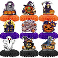 Halloween Honeycomb Table Centerpieces - 9 Pack Party Decorations