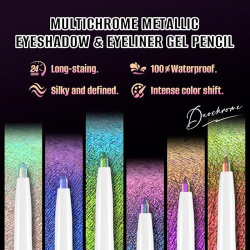 Chameleon Eyeliner Gel Pen - Color Changing, Waterproof & Smudge-Proof, Metallic Shades - B02