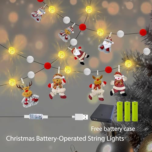 Battery & USB Christmas LED Strip Lights for Holiday Decor