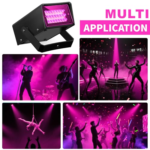 Mini LED Strobe Light Pink Color 24 Bright Party Flashing Effect