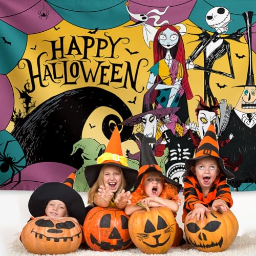 Halloween Backdrop 71x43 Inch Spooky Scene for Photography & Party Decor