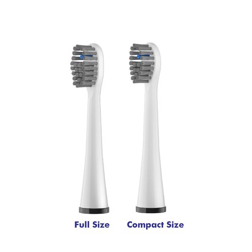 Flossing Toothbrush Head Replacement, 6 Count, Compatible with Water-pik Sonic Fusion / 2.0 SF-01, SF-02, SF03 & SF-04 (White, Compact(6Packs))