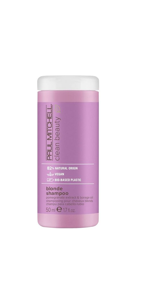 Paul Mitchell Clean Beauty Blonde Purple Shampoo - Gently Cleanses & Eliminates Brassy Tones for Color-Treated Hair