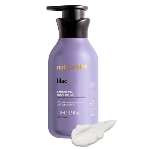 Nativa SPA by O Boticário - Lilac Body Lotion with Quinoa Oil & BioRetinol | Nourishing Moisturizer, 13.5 Oz