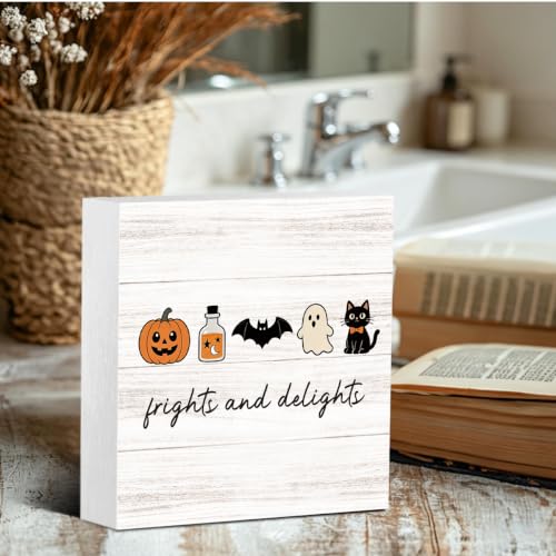 Halloween Cat Sign Funny Halloween Decoration Indoor Home Office - Frights Variation