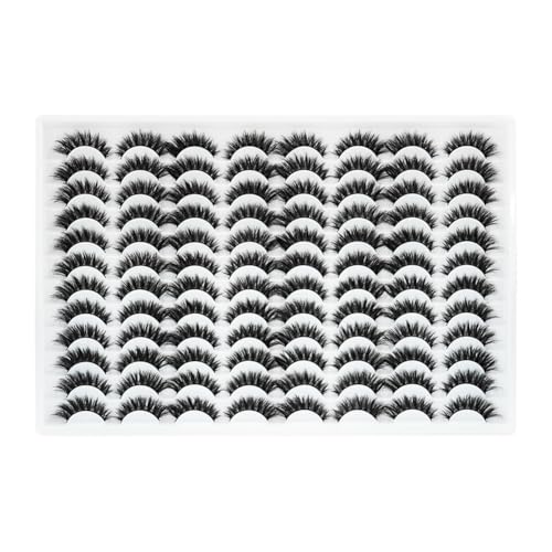 False Eyelashes 48 Pairs Wispy 3D Faux Mink Lashes - ZSN-036 (10-18mm)