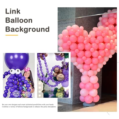 Orange Link Balloons Set - 6 Inch Latex Balloons for Party Decoration, 120 Pcs