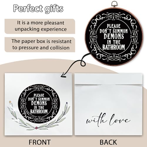 Buildinest Halloween Gothic Round Wall Art Decor for Bathroom - Variation 08