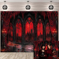 Gothic Halloween Backdrop 7x5FT Vampire Castle Haunted House Banner Decorations