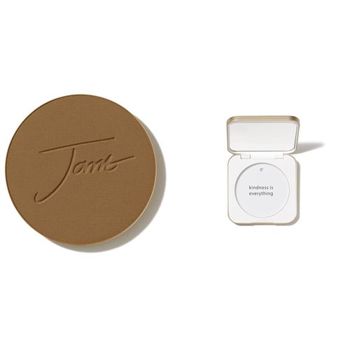 Jane Iredale PurePressed Base Mineral Foundation Compact Set - Semi Matte Pressed Powder with SPF | Talc-Free, Vegan, Cruelty-Free