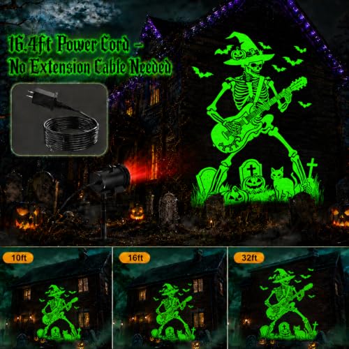 12 in 1 Halloween & Christmas Outdoor Projection Lights - 3D Dynamic Holiday Decorations