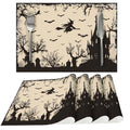 Halloween Witch Castle Placemats Set of 4 Washable Dining Table Decor - Mutakin