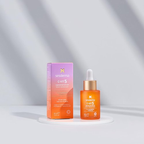 Sesderma C-VIT 5 Fusion Vitamin C Serum - Boost Hydration & Radiance | Antioxidant Defense, 1.0 fl. Oz