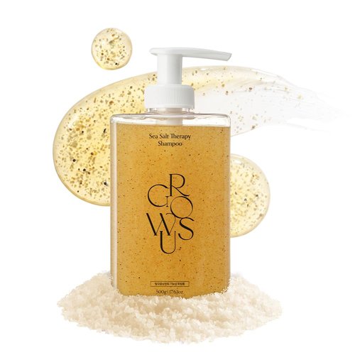 GROWUS Sea Salt Clarifying Shampoo - Detox Oily Scalp & Remove Build-Up | 16.9 fl. oz.
