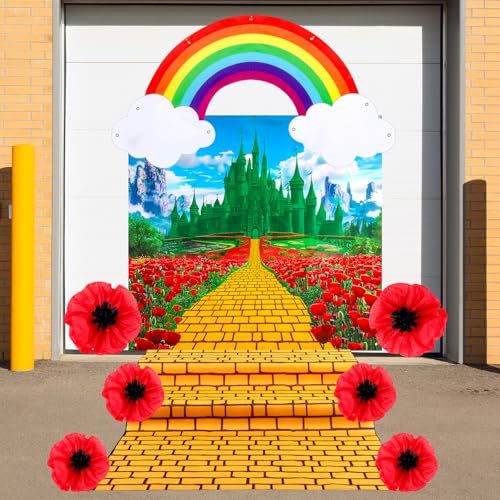 Halloween Trunk or Treat Car Decoration Kit with Banners and Flowers