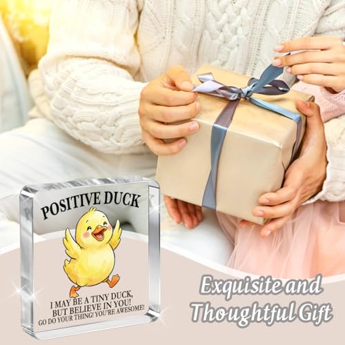 Cute Duck Acrylic Sign - Inspirational Desk Decor for Home & Office - 1476 Variation