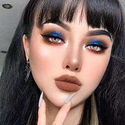 MEICOLY 2pcs Blue Eyeshadow Sticks for Halloween & Cosplay - Metallic Shimmer Waterproof Eye Makeup