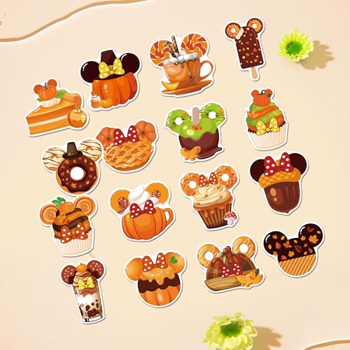 Fall Cruise Door Magnets Set - 16 Autumn Themed Refrigerator & Cabin Decor