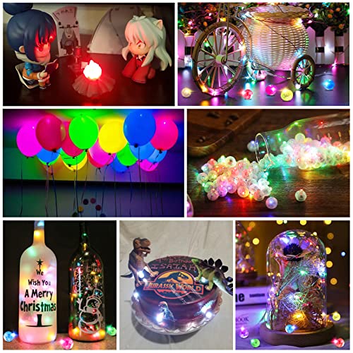 Green Mini Balloon Lights 200PCS Long Battery Life LED Party Decorations - Steady Glow