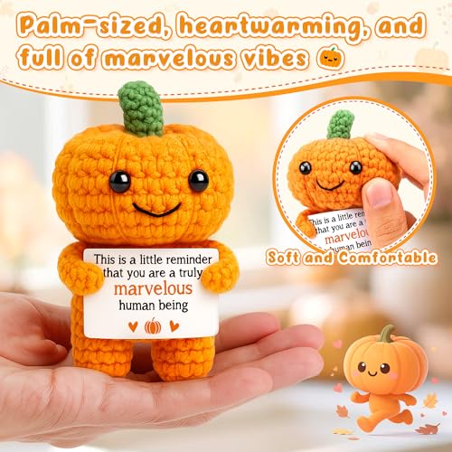 Handmade Crochet Pumpkin Basket for Fall & Halloween Gifts - Cozy Autumn Decor