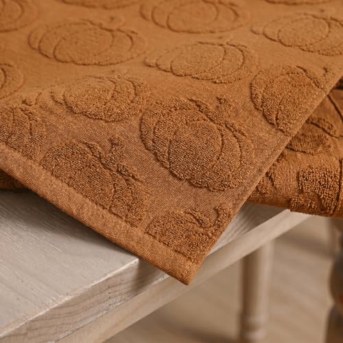Artoid Mode Caramel Soft 3D Jacquard Table Runner 13x72 Inch - Fall Decor