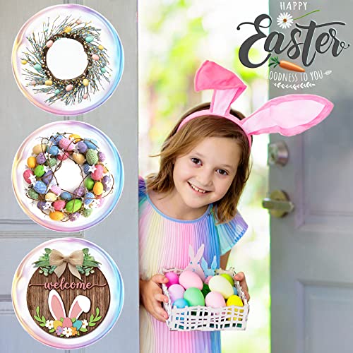 Clear 12-Inch Wreath Hangers for Front Door, 2 Pack Christmas Easter Decorations - Variation: Clear-12IN 2Pack