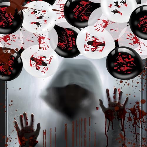 54PCS Halloween Bloody Balloons Latex Party Supplies - Spooky Decorations