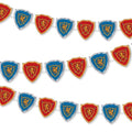 Medieval Knight Shield Banner Set for Fantasy Party and Renaissance Fair Decorations