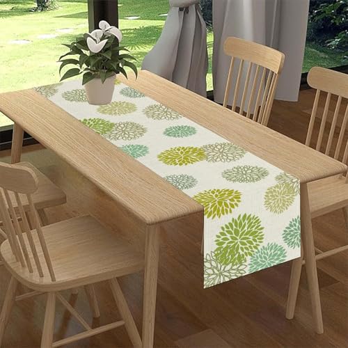 Boho Floral Table Runner 13x36 Inch with Dahlia Design - Seasonal Home Decor Variation of THIS listing