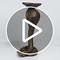 Resin King Cobra Snake Candle Holder Sculpture for Home & Garden Decor