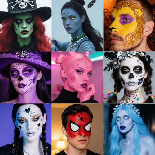 14 Colors Water-Based Face & Body Painting Kit - Multicolor