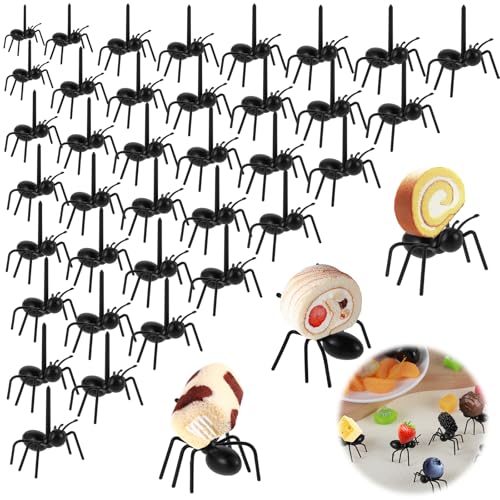 Reusable Ant Toothpicks for Party Decorations - 36 Pack Food-Safe Fruit & Appetizer Picks