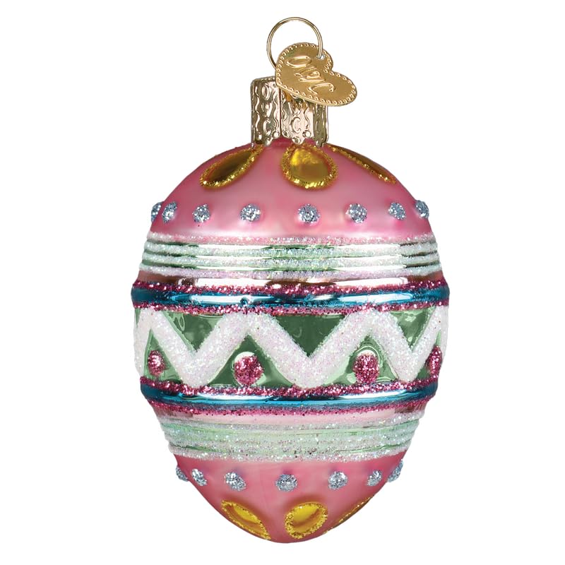 Glass Easter Egg Ornament - Handcrafted Holiday Decoration for Christmas Tree