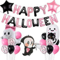 Halloween Party Balloons Set - Includes Grim Reaper, Ghost, Star & 'Happy Halloween' Balloons - Balloon-6