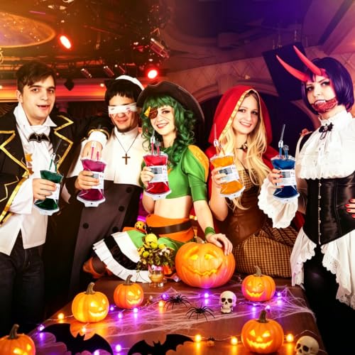 20 Pack Halloween Blood IV Bags Pouches - 11.8 Fl Oz Party Drink Set Variation of THIS listing: 11.8 Fl Oz / 20