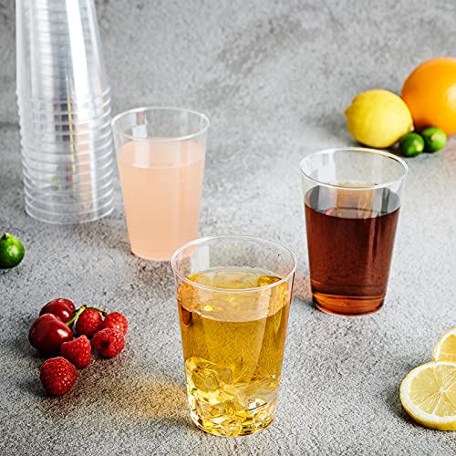 Disposable Clear Plastic Cups 12 oz - Pack of 200 - Perfect for Parties & Events