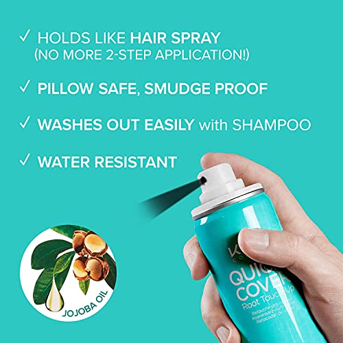 Hair Thickening Fiber Spray for Root Touch Up - Natural Black, 3.38oz