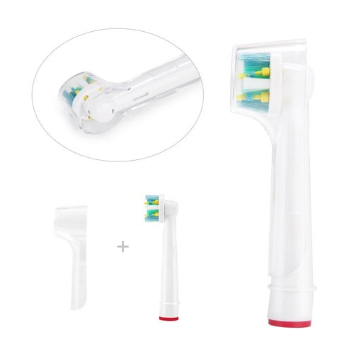 Etrhtec Toothbrush Replacement Heads Refill for Oral Electric Toothbrush Pro 1000/3000/5000/7000, Vitality Floss Action, 8 Count with Covers