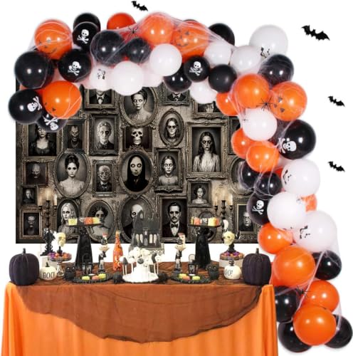 Halloween Haunted Portrait Creepy Scary Backdrop 8x6ft - Variation of THIS listing