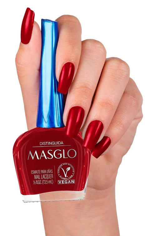 MASGLO Tradicional – Set of 4 Nail Polishes 13-Free Formula, Up to 7 Days of Wear, High-Coverage & Glossy Finish, Vegan – (0.5 oz Each)