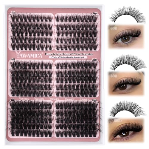 Cat Eye Lash Clusters - Fluffy Premade Volume Eyelash Extensions 300pcs - 60D+80D+100D Variation of THIS listing