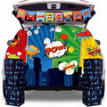 Halloween Trunk or Treat Car Decoration Kit with City Backdrop & Skyscrapers