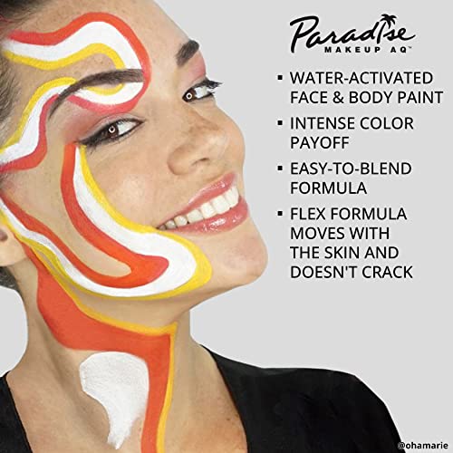 Water-Activated Face & Body Paint - Red, 0.25 Ounce - Professional Makeup