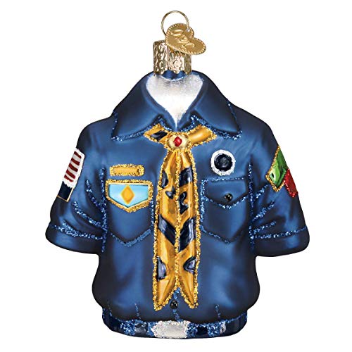 Old World Christmas Scout Uniform Glass Ornament - Boy Scout Holiday Decoration