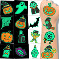 Winthrop 120 Pcs Glow in the Dark Halloween Temporary Tattoos - Halloween Variation