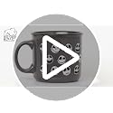 Nightmare Before Christmas Jack Skellington Ceramic Camper Mug 20oz - Wax Resist Design
