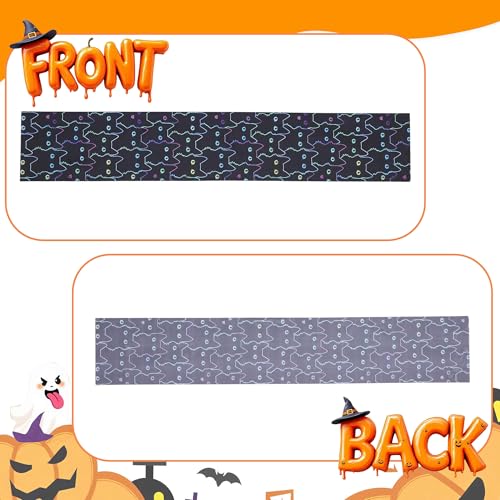 Halloween Cat Table Runner for Kitchen & Dining - Black & Orange Festive Decor