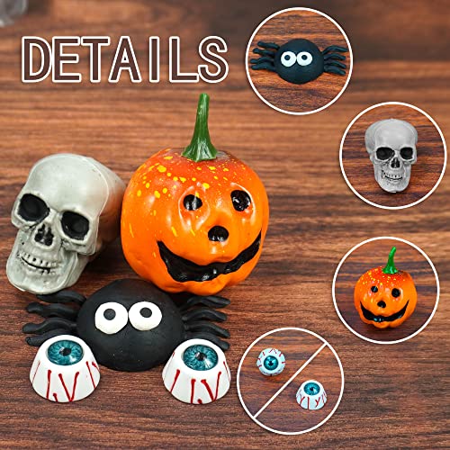 Halloween Cake Toppers Skull Eyeballs Spider Castle Decorations - Eyeballs Variant